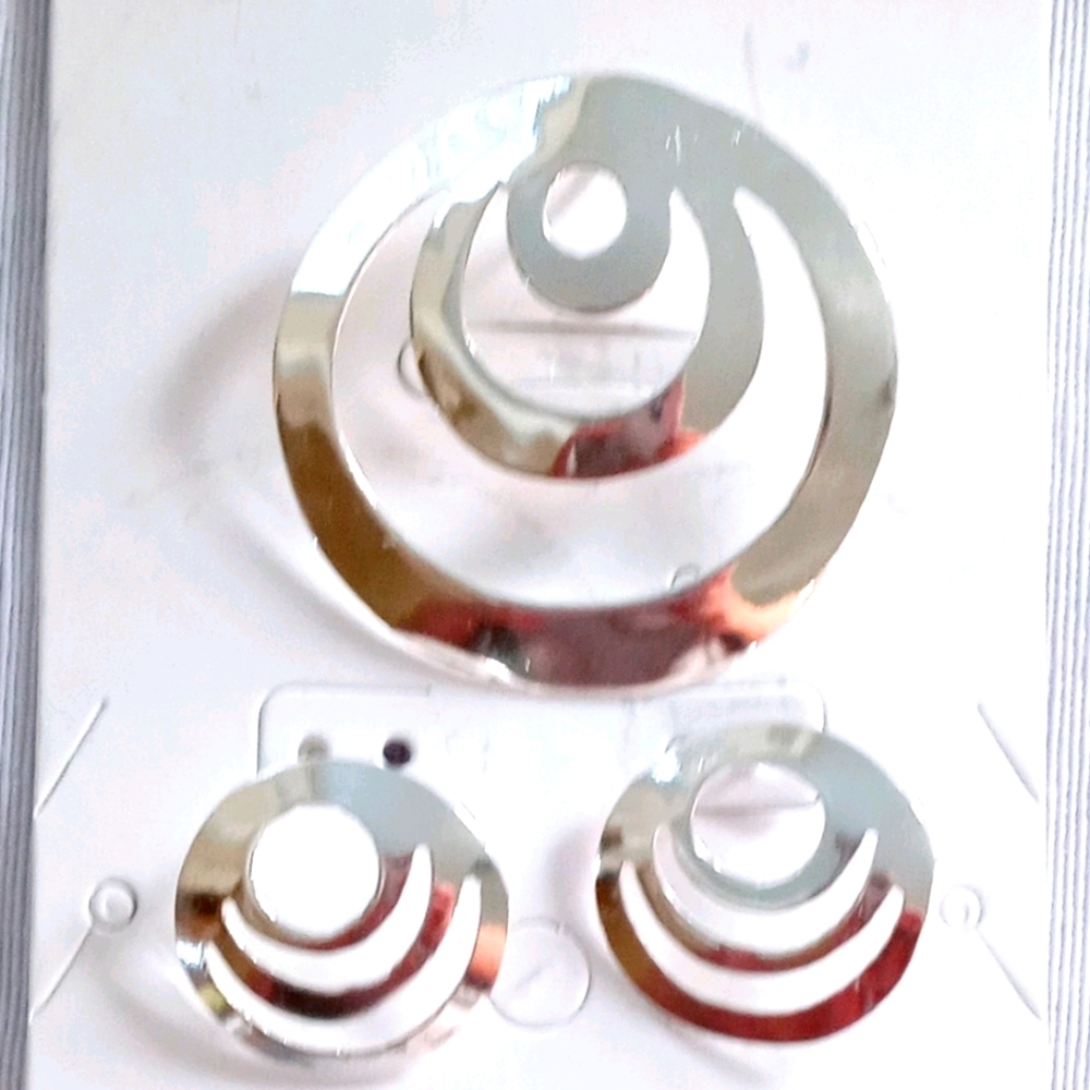 Aretes y dije de plata